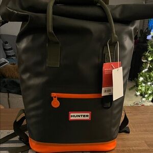 Hunter Men's Olive and Orange cooler Backpack
